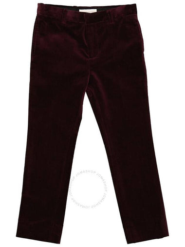 Burberry Boys Black Currant Velvet Tuxedo Trousers, Size 8Y - BURBERRY - BALAAN 1