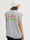 Wild Flower Sweat Vest Gray - SORRY TOO MUCH LOVE - BALAAN 4