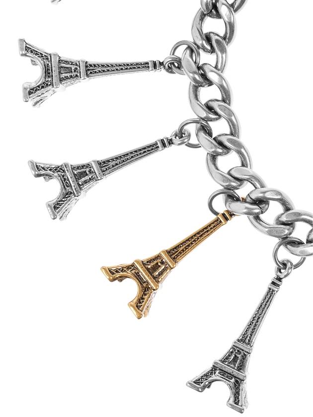 Balenciaga Pants Chain With Charms Souv Eiffel Tower, Women's, Silver - BALENCIAGA - BALAAN 3