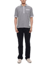 Textured Tipped Cotton Polo Shirt Light Grey - THOM BROWNE - BALAAN 4