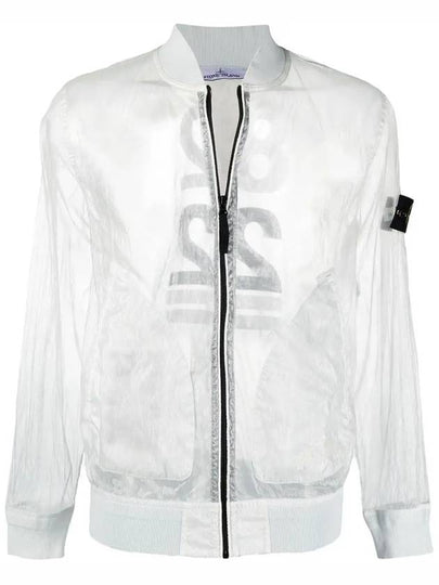 Men's Waffen Piatina Transparent Bomber Jacket Ice - STONE ISLAND - BALAAN 2