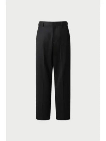 SOLID wide buckle tab pants BLACK - IRO - BALAAN 1