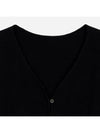 Le Alzou Cropped Mohair Cardigan Black - JACQUEMUS - BALAAN 3