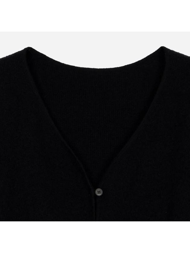 Le Alzou Cropped Mohair Cardigan Black - JACQUEMUS - BALAAN 3