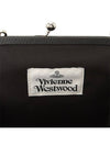 Leather Embossing Logo Clutch Bag Black - VIVIENNE WESTWOOD - BALAAN 8