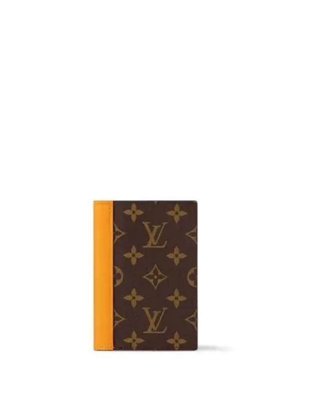 Logo Passport Wallet Yellow Brown - LOUIS VUITTON - BALAAN 2