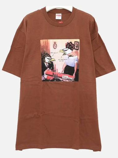 Antihero Curves Printing Short Sleeve Men s T Shirt SS22T41 BROWN - SUPREME - BALAAN 1