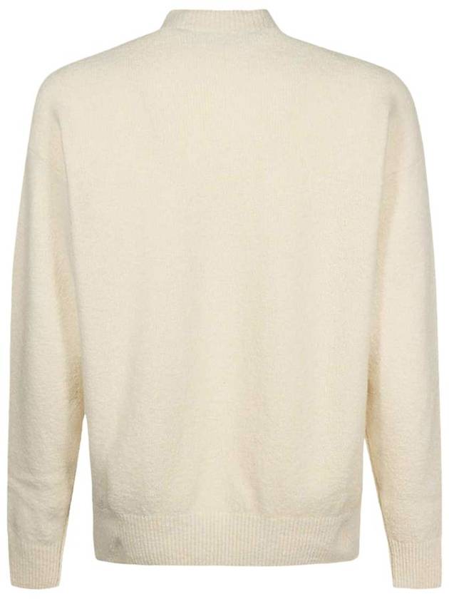 Embroidered Logo Knit Top Ivory - PALM ANGELS - BALAAN 3