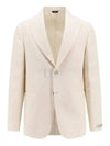 Motif Blazer Jacket Light Beige - FENDI - BALAAN 2