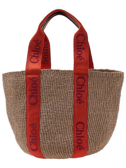 Woody Large Basket Tote Bag Red - CHLOE - BALAAN 2