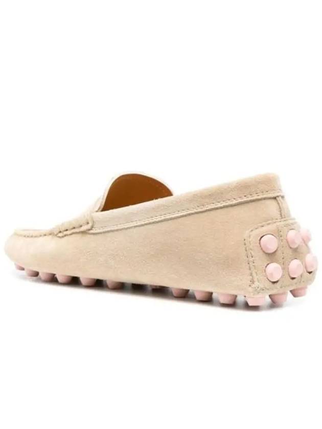 Gommino Bubble Suede Driving Shoes Beige - TOD'S - BALAAN 3