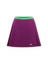 Women's Sierra Golf Pleated Skirt Green Purple - J.LINDEBERG - BALAAN 2