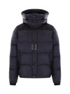 Detachable Sleeve Hooded Short Padding Navy - BURBERRY - BALAAN 2