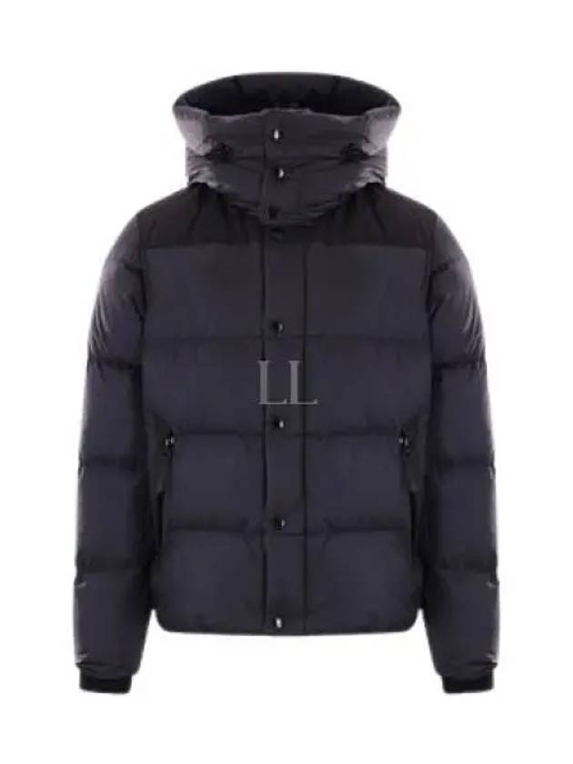 Detachable Sleeve Hooded Short Padding Navy - BURBERRY - BALAAN 2