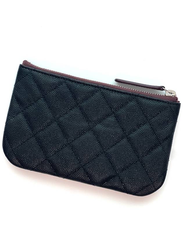 Classic Caviar Mini Pouch Black Silver Plated AP4020 Knockdok - CHANEL - BALAAN 2