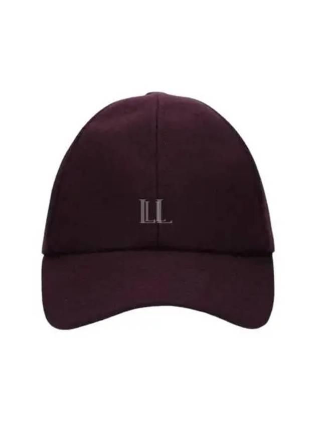 Signature Logo Wool Ball Cap Burgundy - COURREGES - BALAAN 2