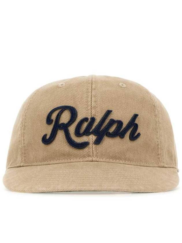 Embroidered Logo B Ball Cap Beige - POLO RALPH LAUREN - BALAAN 1