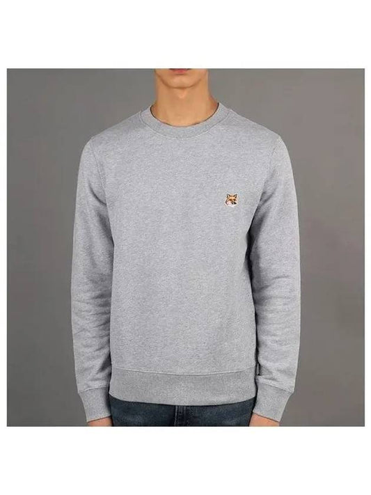 Fox Head Patch Regular Sweatshirt Light Grey Melange - MAISON KITSUNE - BALAAN 2