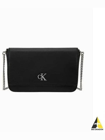 JEANS Women s CKJ Minimal Monogram Phone Crossbody Black 4K1027G UB1 - CALVIN KLEIN - BALAAN 1