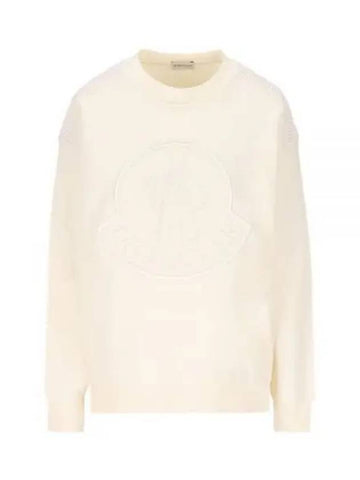 8G00042 899U5 034 Embroidered Logo Sweatshirt - MONCLER - BALAAN 1