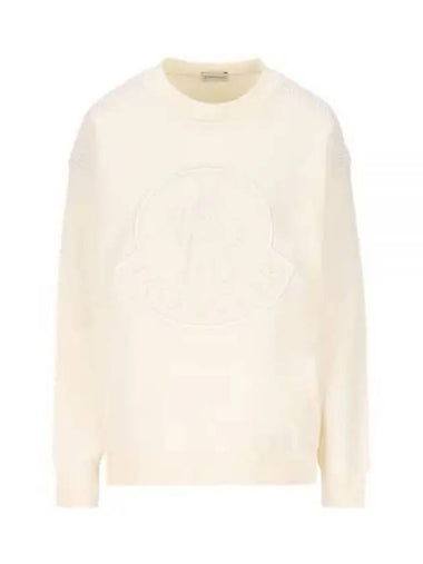 8G00042 899U5 034 Embroidered Logo Sweatshirt - MONCLER - BALAAN 1