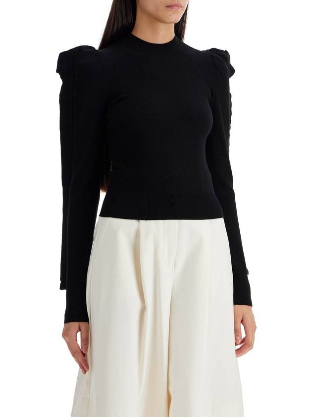 Genero stretch viscose knit top black - MAX MARA - BALAAN 3