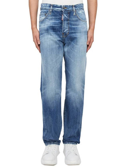 Denim Straight Jeans Blue - DSQUARED2 - BALAAN 2