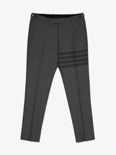 Twill School Uniform 4-Bar Low Rise Skinny Fit Pants Medium Grey - THOM BROWNE - BALAAN 2