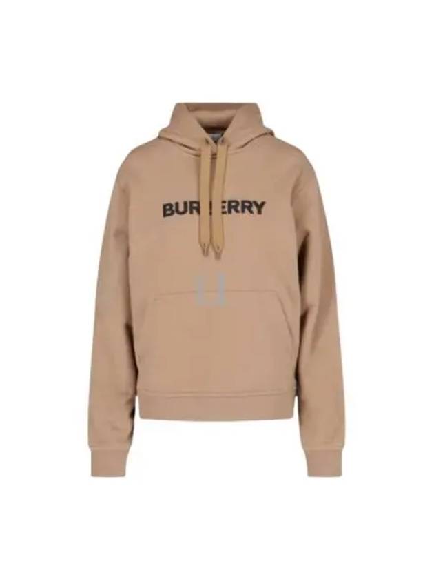 Logo Print Hoodie Brown - BURBERRY - BALAAN 2