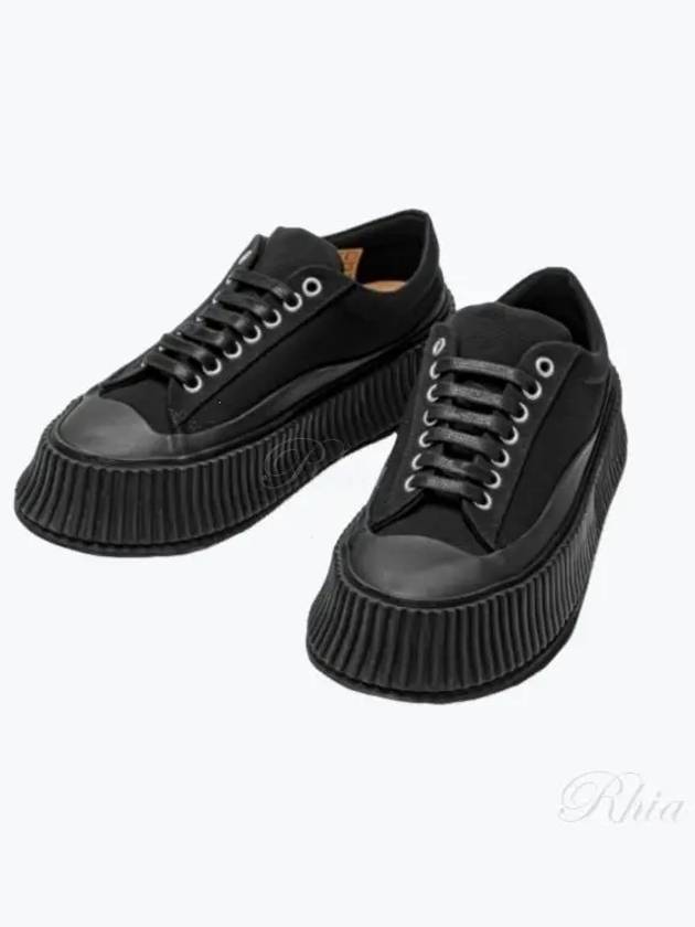 Platform Low Top Sneakers Black - JIL SANDER - BALAAN 2