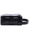 Cassette Travel Calfskin Pouch Bag Black - BOTTEGA VENETA - BALAAN 5