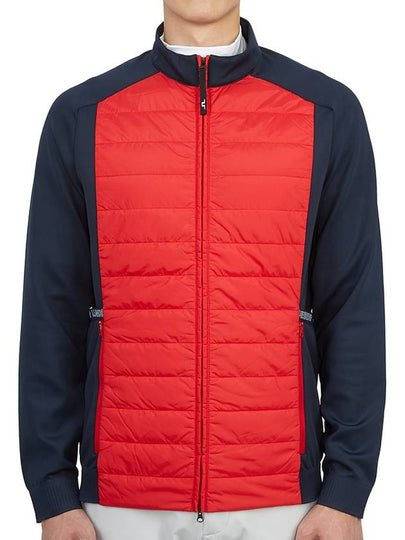 Men's Kenny Hybrid Padded Jacket Red - J.LINDEBERG - BALAAN 2