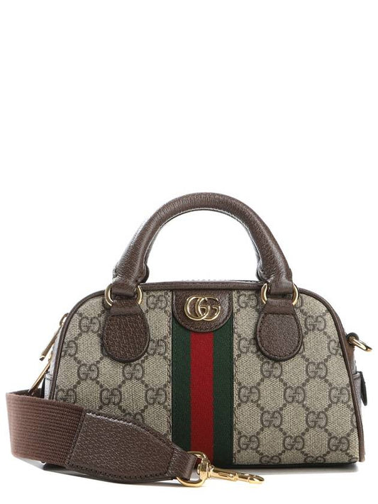 Ophidia Mini GG Top Handle Tote Bag Brown Beige - GUCCI - BALAAN 2