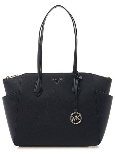 Marilyn Saffiano Medium Tote Bag Black - MICHAEL KORS - BALAAN 2