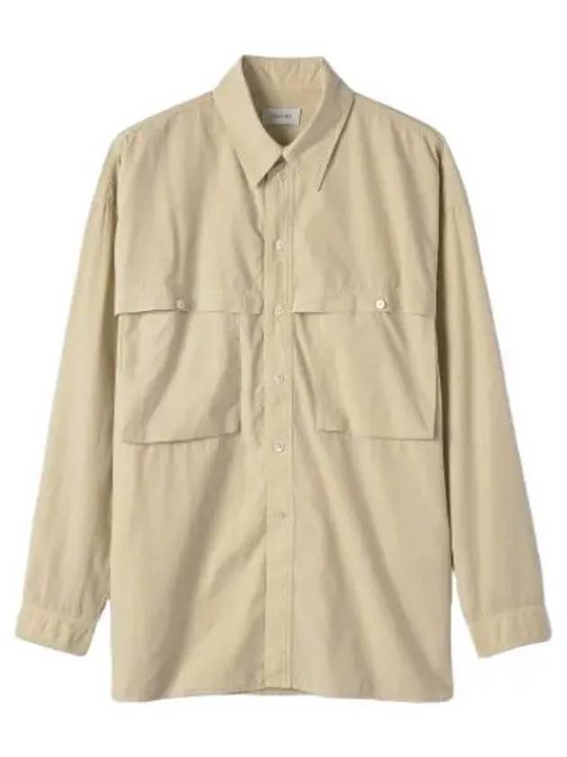 Storm Flap Long Sleeve Shirt Beige - LEMAIRE - BALAAN 2