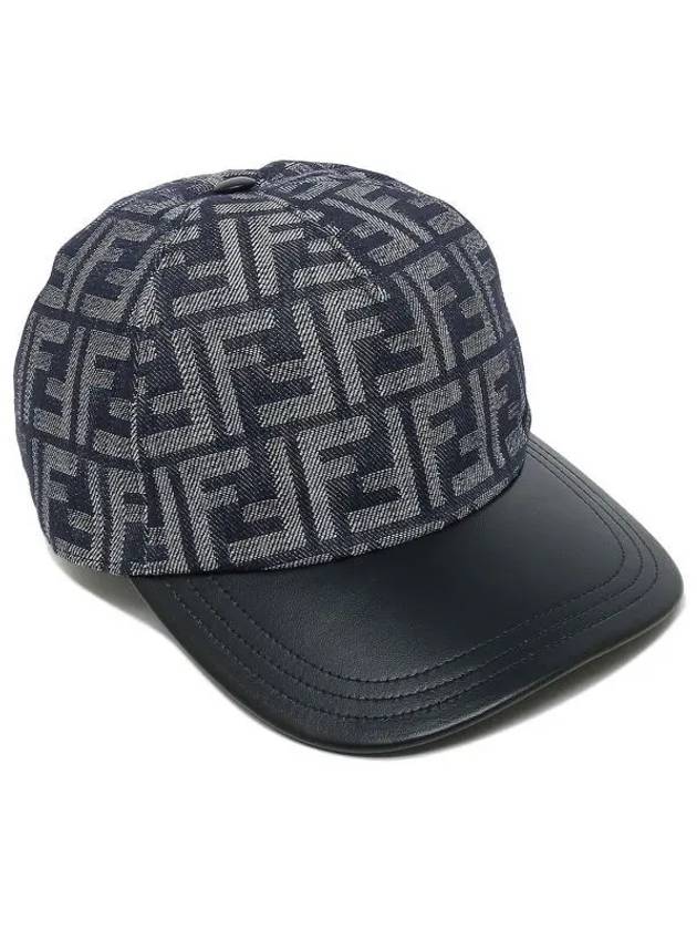 FF Jacquard Denim Ball Cap Dark Blue - FENDI - BALAAN 2