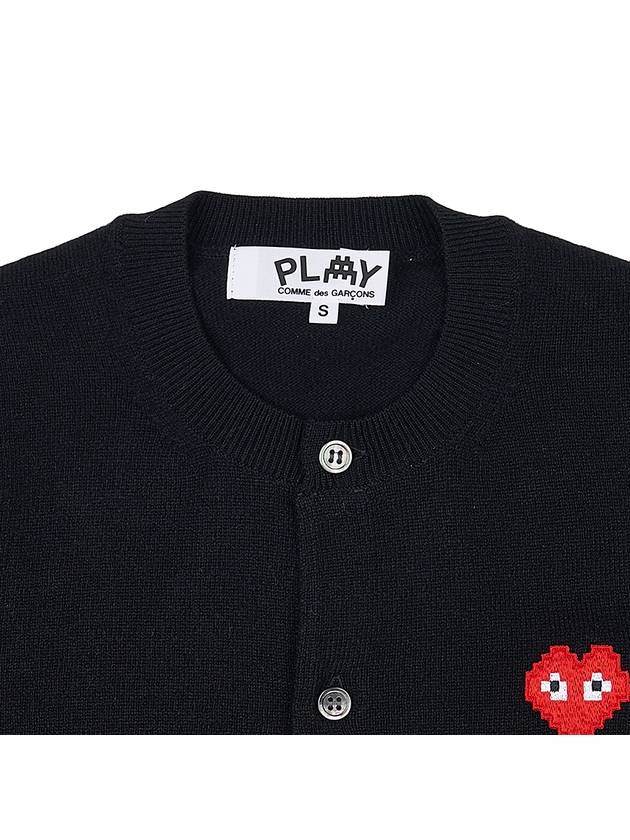 Pixel logo patch cardigan P1N083 BLACK - COMME DES GARCONS - BALAAN 3