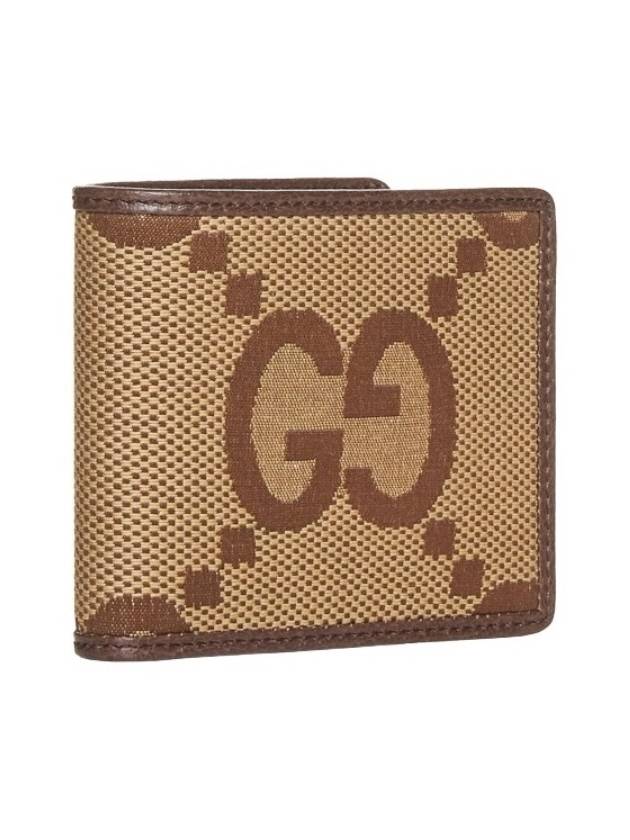 Jumbo GG Half Wallet Brown - GUCCI - BALAAN 4