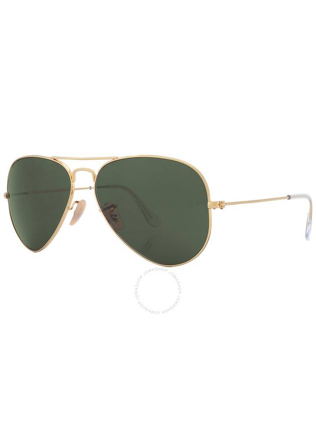 Aviator Large Metal Green Sunglasses Gold - RAY-BAN - BALAAN 4