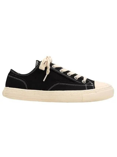 Maison Fast Sole 6 Hole Canvas Low Top Sneakers Black - MAISON MIHARA YASUHIRO - BALAAN 1