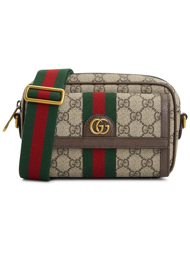 Ophidia Gold Logo Mini Cross Bag Beige - GUCCI - BALAAN 2