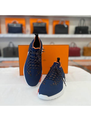 Flex Men's Sneakers Navy - HERMES - BALAAN 1