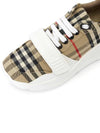 Vintage Check And Leather Sneakers White Archive Beige - BURBERRY - BALAAN 8