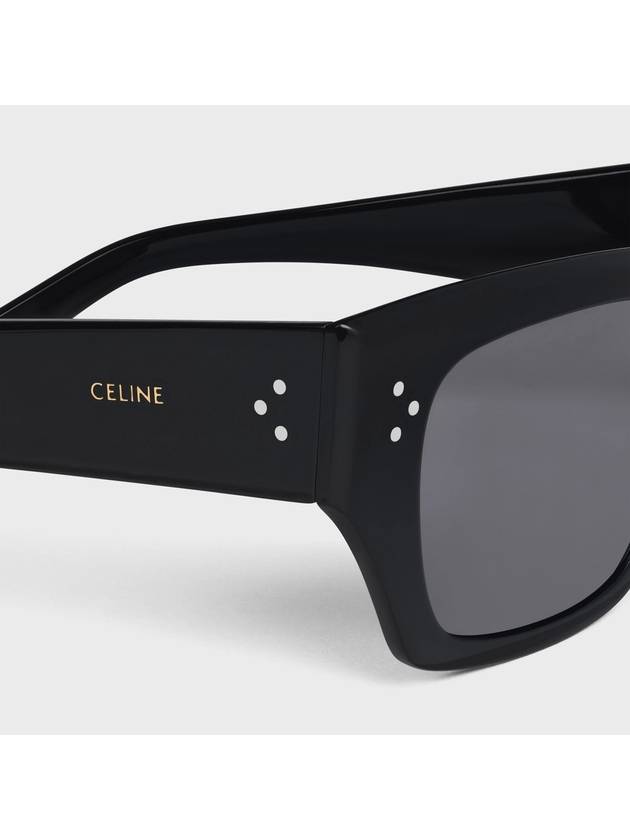 Eyewear Frame 55 Acetate Sunglasses Black - CELINE - BALAAN 5