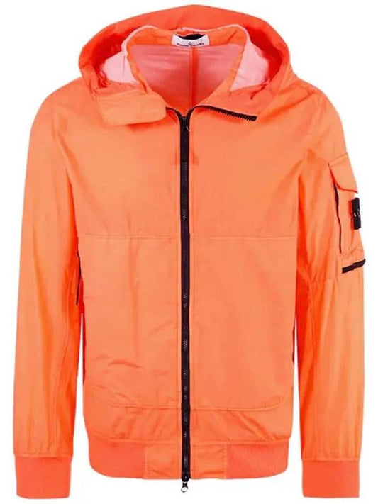 Men's Wappen Patch Naslan Watro Hooded Jacket Orange - STONE ISLAND - BALAAN 2