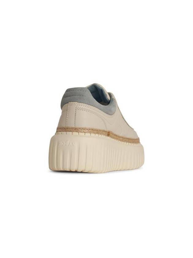 Hogan Cream Leather H Stripes H6' Sneakers - HOGAN - BALAAN 3