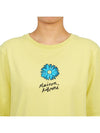 Floating Flower Cotton Short Sleeve T-Shirt Yellow - MAISON KITSUNE - BALAAN 6