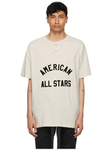 American All Star Men's Short Sleeve TShirt Cream Heather FG50 017OCJ 101C - FEAR OF GOD - BALAAN 1