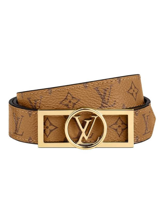 Dauphine 25mm Reversible Leather Belt Black Brown - LOUIS VUITTON - BALAAN 1