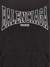 Paris logo print hooded sweatshirt - BALENCIAGA - BALAAN 5